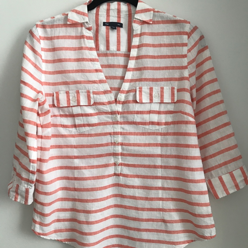 GAP Striped Button Down Shirt